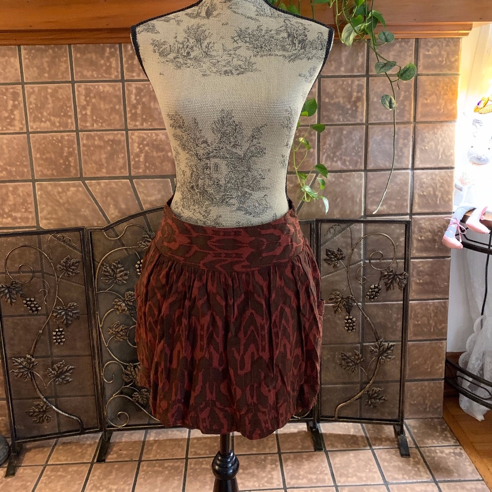 orange skirt